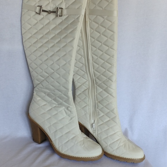 off white knee boots